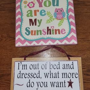 Decorative Signs from Hobby Lobby